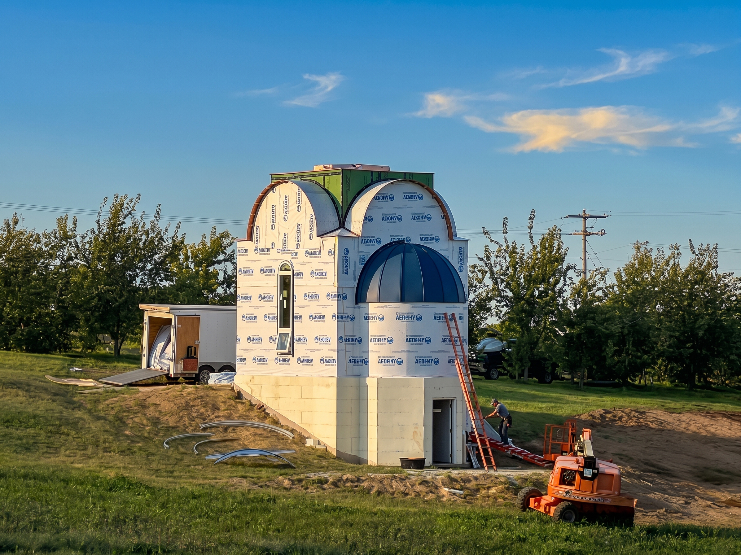 Work in Progress: Chapel of St. Elizabeth — Exterior Finish and Standing-Seam Roofing Underway