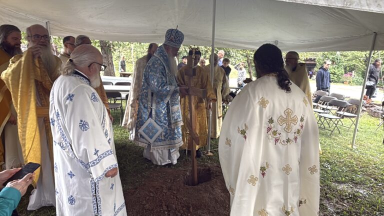 Erection of the Cross for the Future Church at Holy Archangel Michael and All Angels Skete