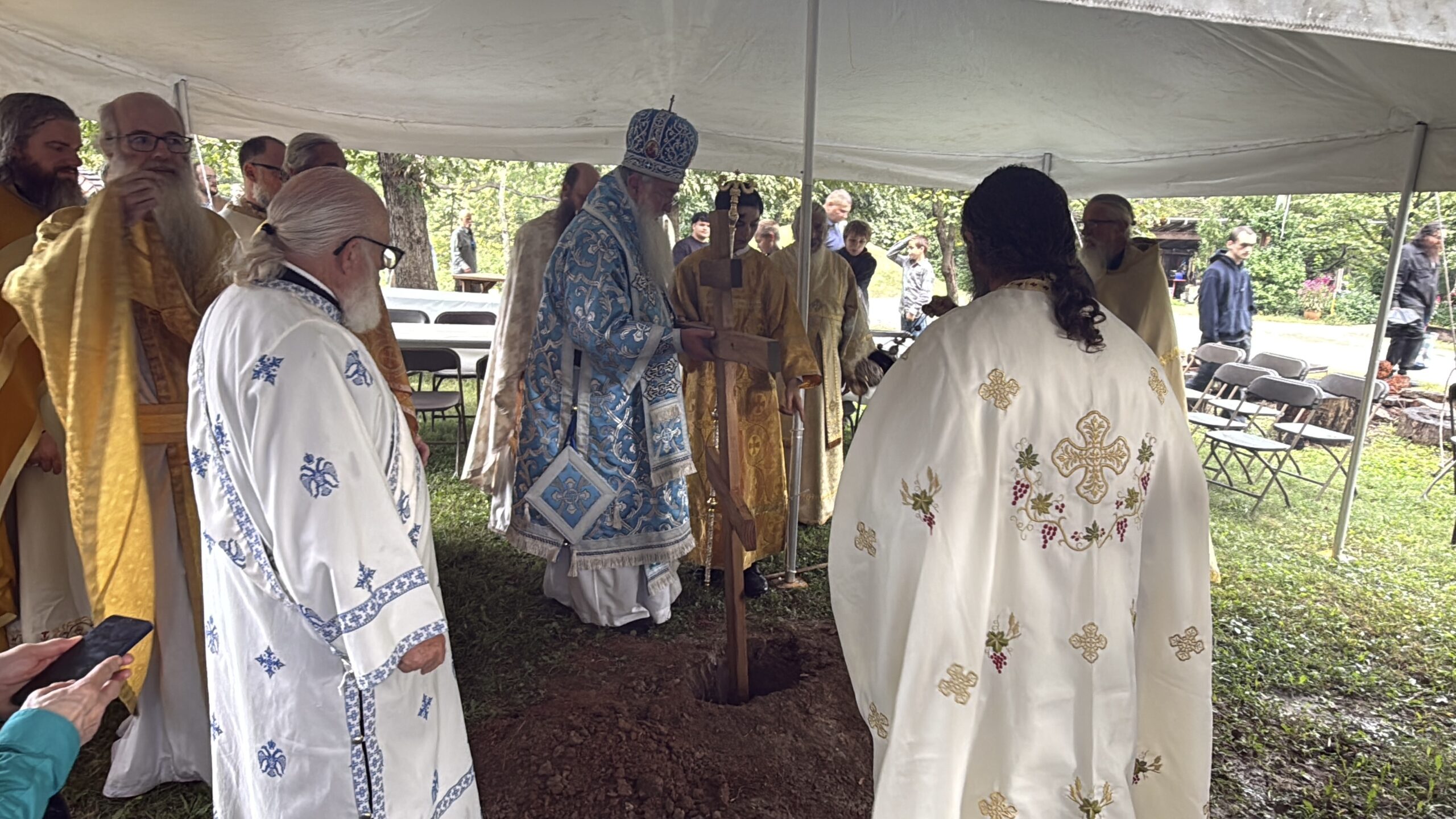 Erection of the Cross for the Future Church at Holy Archangel Michael and All Angels Skete