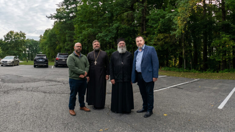 Bishop Michael Welcomes Apsida Studio to St. Xenia Orthodox Church in Methuen